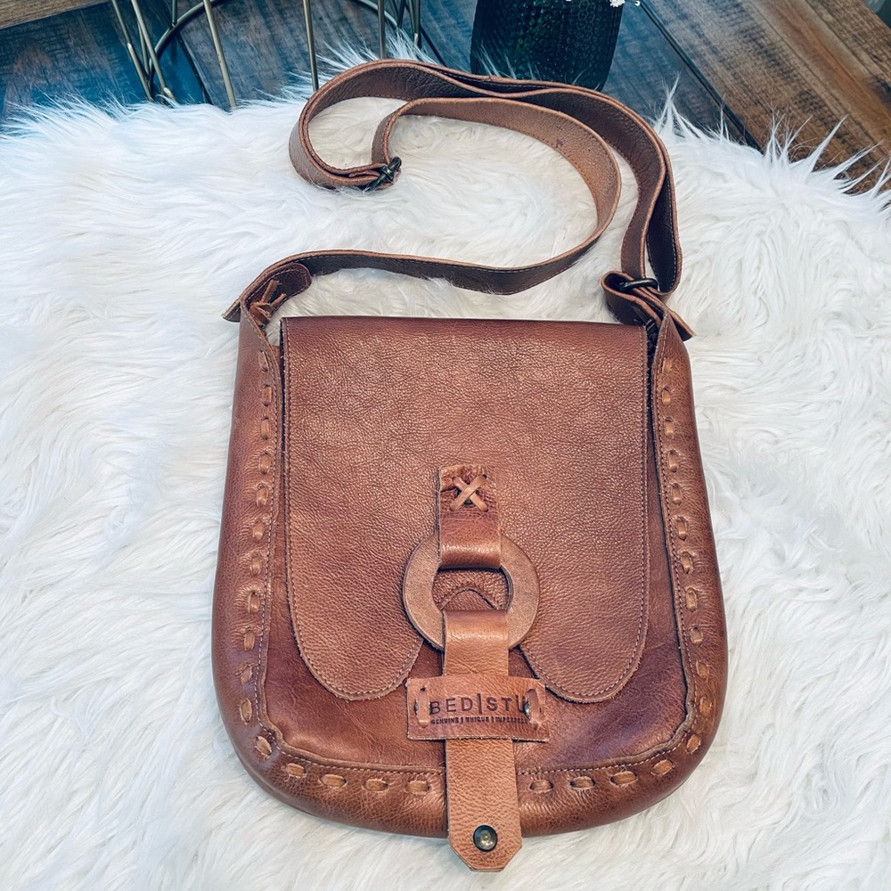 Brown Leather Crossbody Bag - Bedstu Inspired - Picture 12 of 14